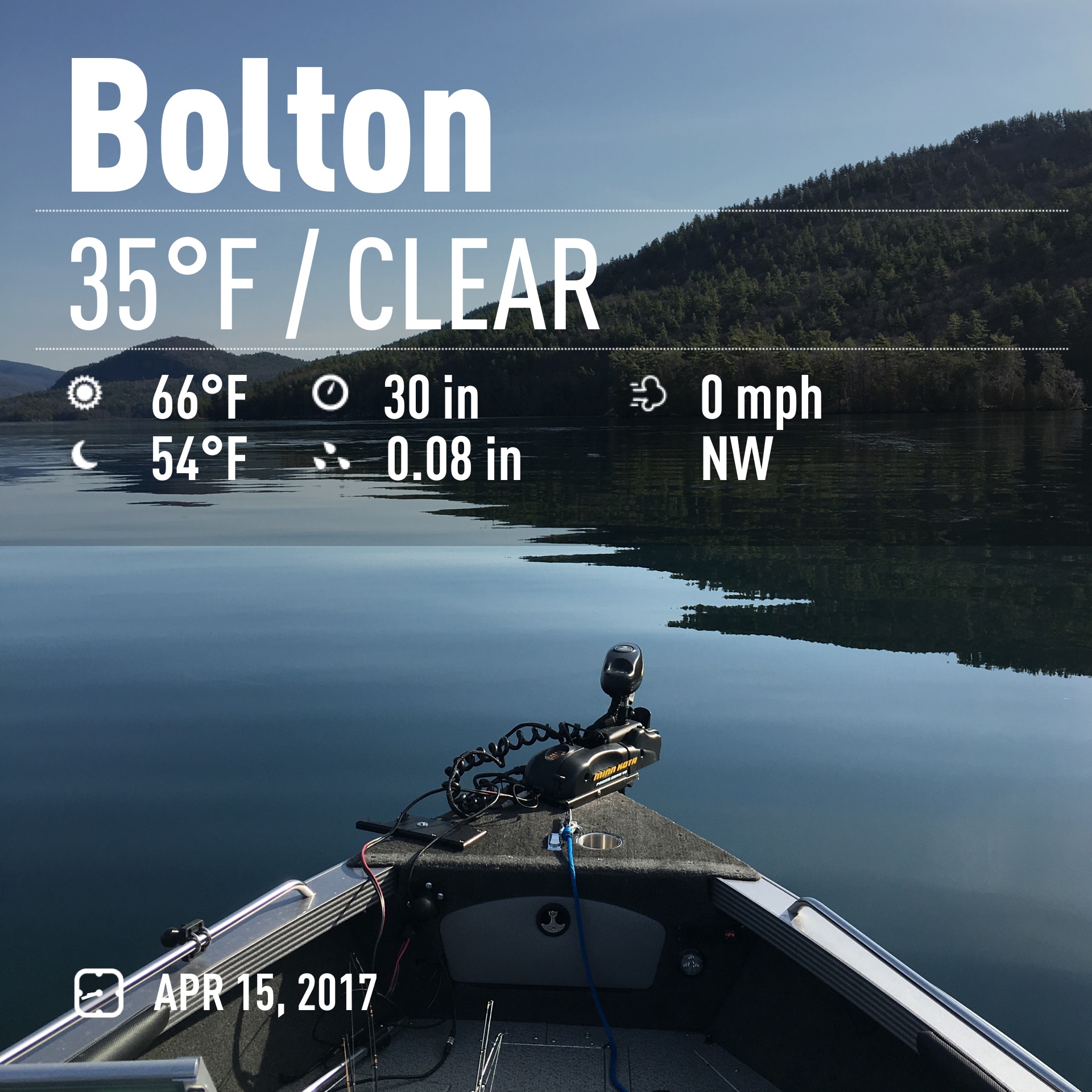 Fishing Report – Lake George, NY 4/15/17 - Nate Galimore Fishing -